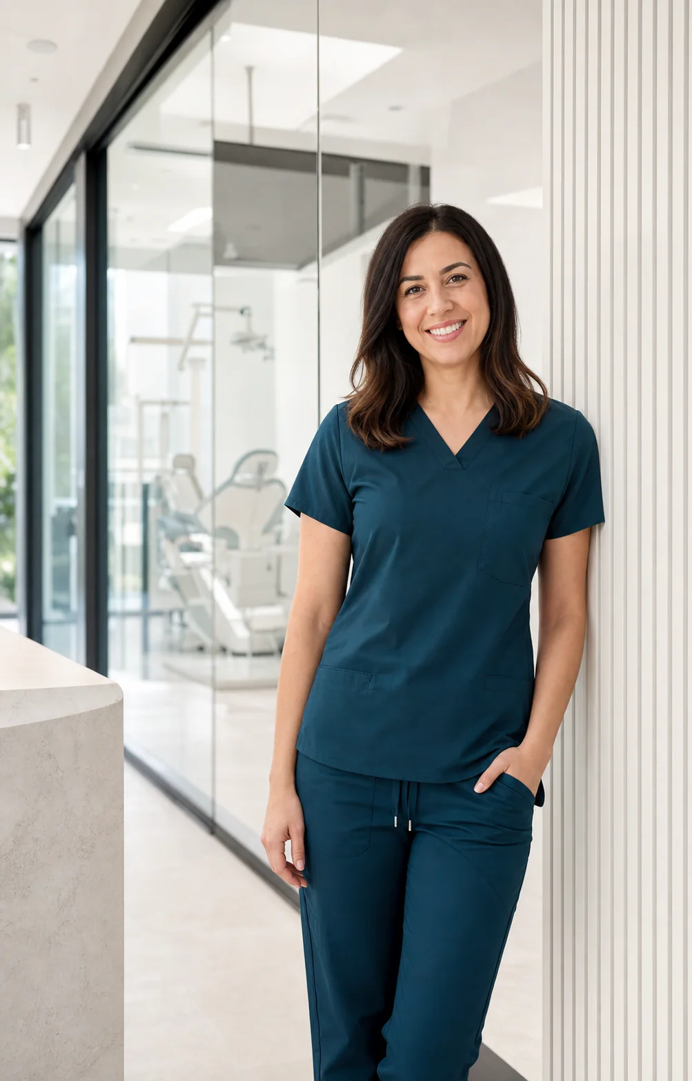 Friendly emergency dentist in a modern Melbourne dental clinic